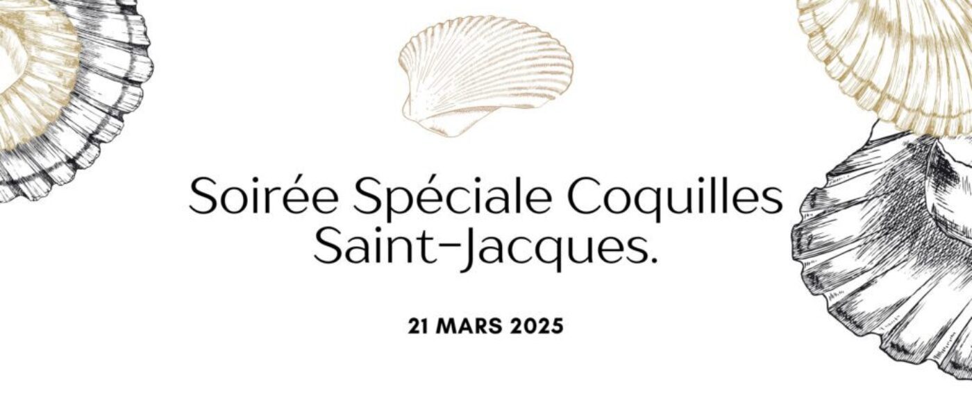 Soirée Spéciale Coquilles Saint-Jacques au Moulin des Sens – Vendredi 21 Mars 2025 Soirée Spéciale Coquilles Saint-Jacques au Moulin des Sens – Vendredi 21 Mars 2025